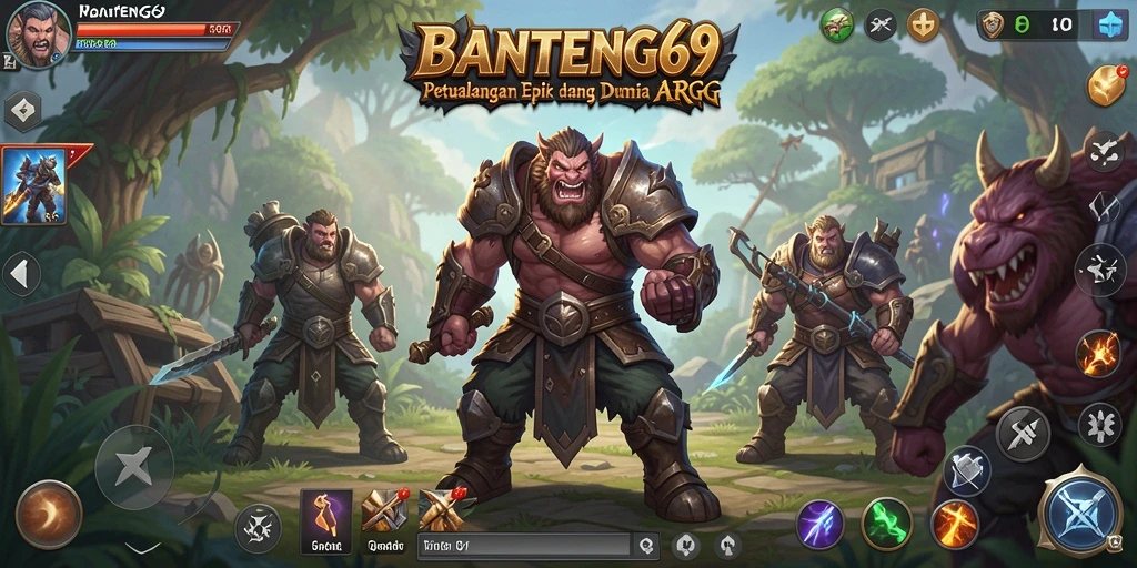 Tampilan gameplay BANTENG69 yang penuh aksi dan seru.