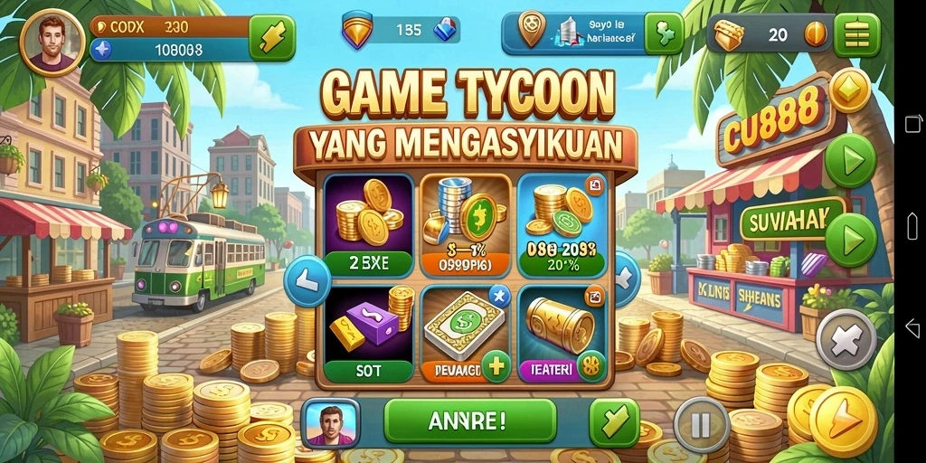 Tampilan menarik dan gameplay seru dari CU888.