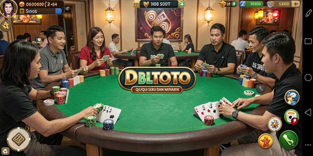 Tampilan gameplay seru pada aplikasi QiuQiu DBLTOTO.