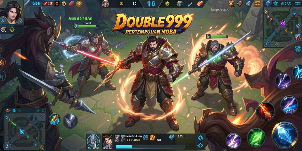 Gameplay seru dengan pertarungan dinamis dalam DOUBLE999.
