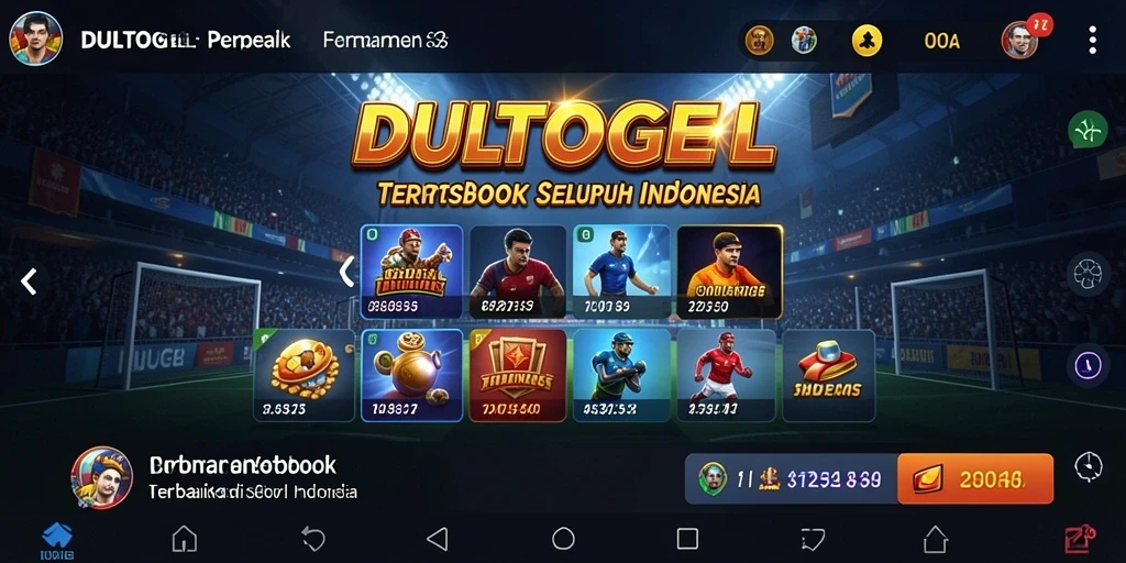 Gambaran antarmuka pengguna DULTOGEL saat permainan Sportsbook.