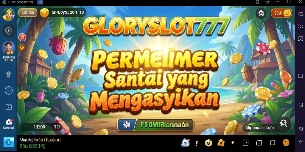 Tampilan gameplay menarik dari GLORYSLOT777 dengan grafis yang cerah.
