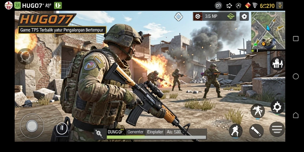 Tampilan gameplay seru di HUGO77 dengan aksi mendebarkan.
