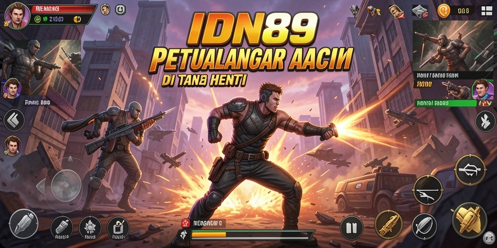 Tampilan aksi menegangkan di <strong>IDN89</strong> saat pertempuran.