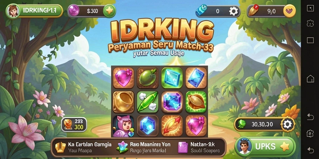 Tampilan menarik dari gameplay <strong>IDRKING</strong> yang penuh warna dan tantangan.