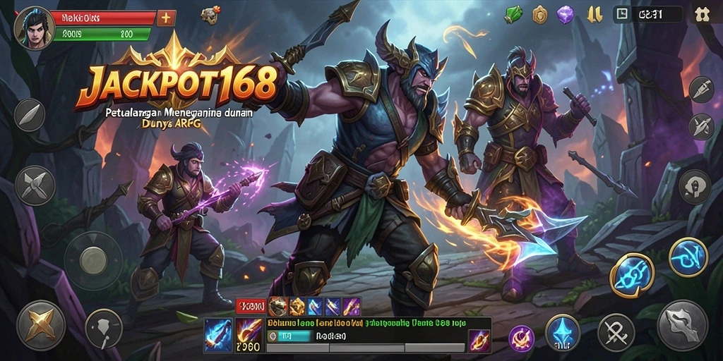 Tampilan gameplay menarik dari JACKPOT168 di dunia ARPG.