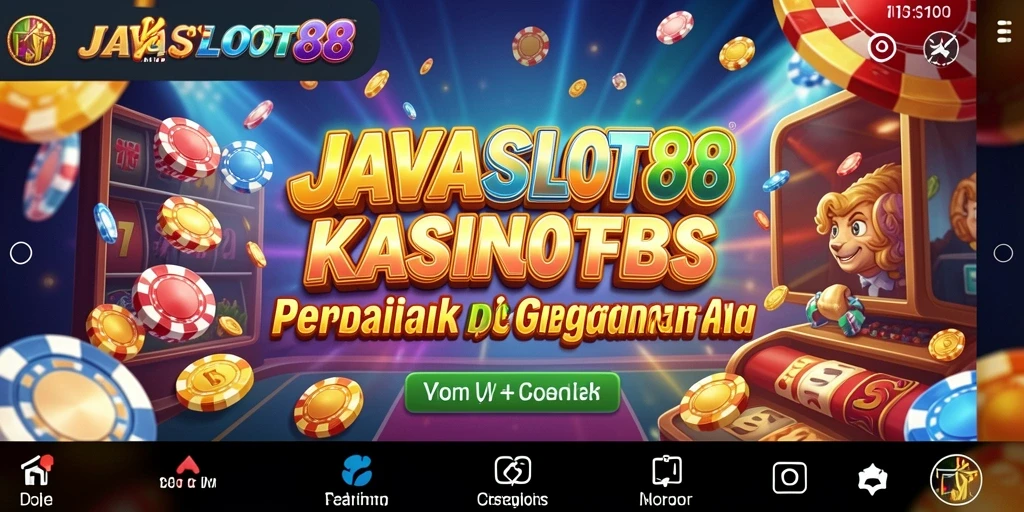 Menampilkan gameplay seru dari permainan Kasino JAVASLOT88.