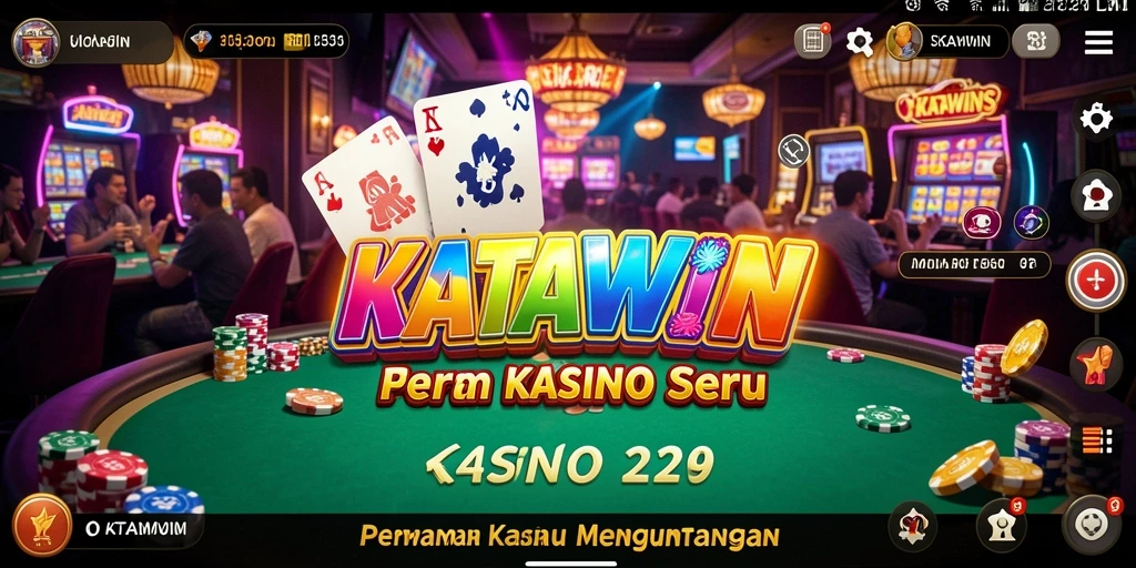 Tampilan gameplay menarik KATAWIN dengan grafis yang menawan.