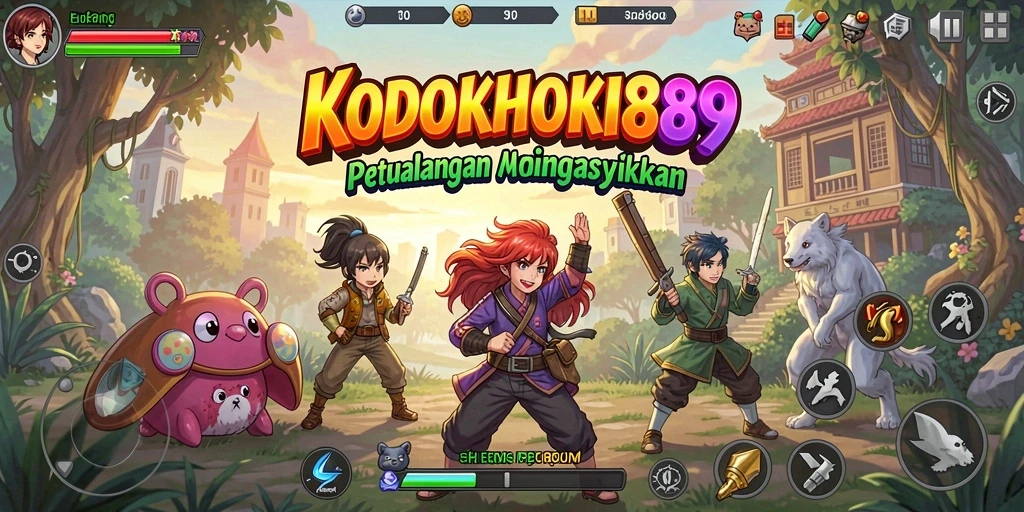 Tangkapan layar gameplay <strong>KODOKHOKI889</strong> menampilkan momen aksi yang mendebarkan.