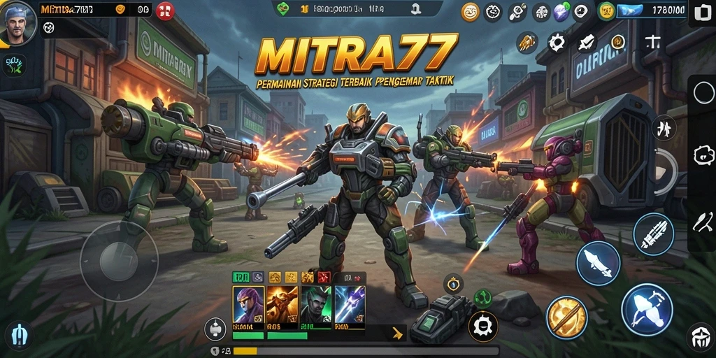 Tangkapan layar gameplay MITRA77 menunjukkan aksi strategis yang mendebarkan.