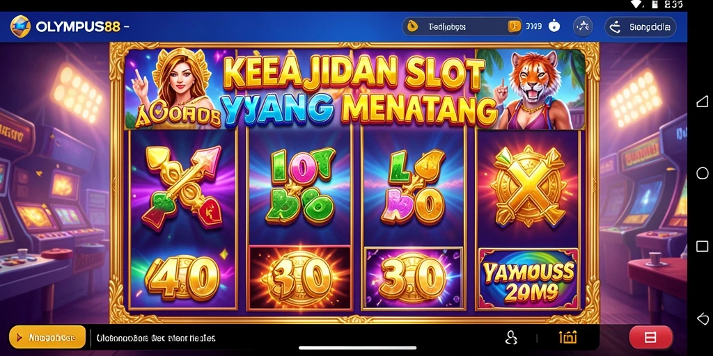 Tampilan menarik dari gameplay OLYMPUS88 dengan efek visual menawan.