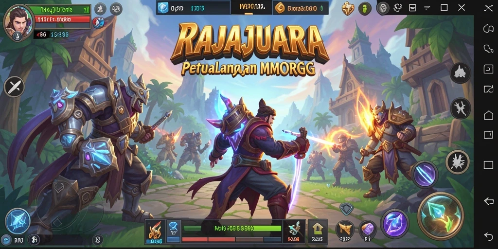 Gameplay seru dan menantang dalam RAJAJUARA.