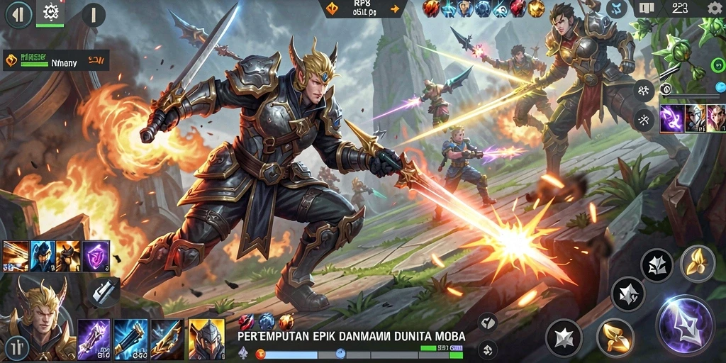 Tangkapan layar gameplay RP8 yang intens dan mendebarkan.