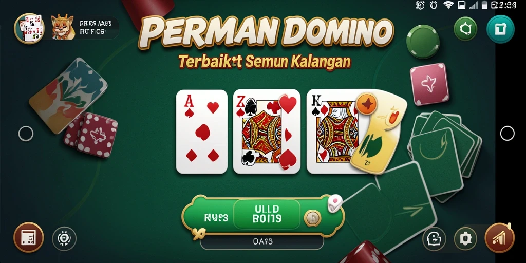 Screenshot menampilkan gameplay yang seru dan interaktif dari permainan Domino.