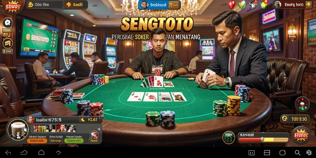 Tampilan permainan Poker yang menarik dan interaktif di SENGTOTO.