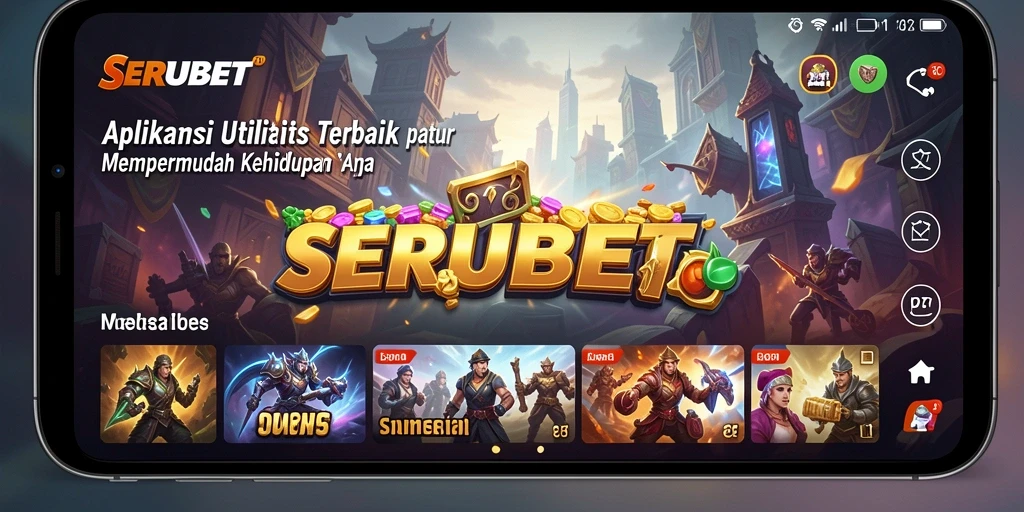 Tampilan antarmuka aplikasi SERUBET yang user-friendly dan berfungsi optimal.