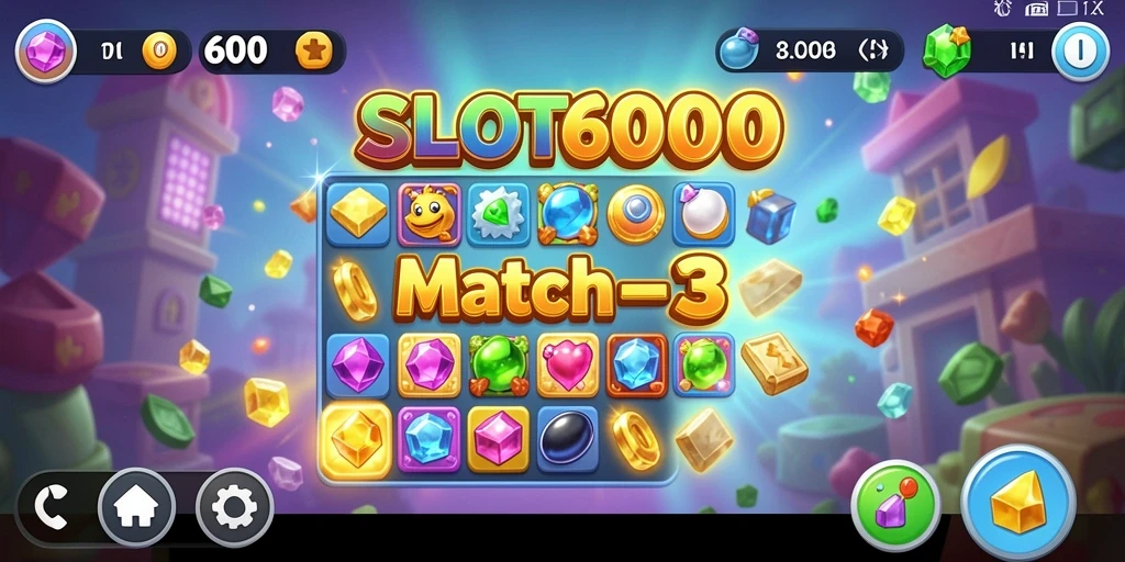 Screenshot menampilkan gameplay menantang di SLOT6000.