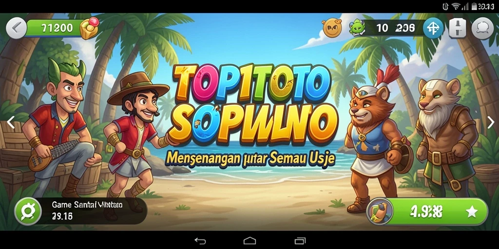 Tangkapan layar menunjukkan gameplay seru di TOP1TOTO.