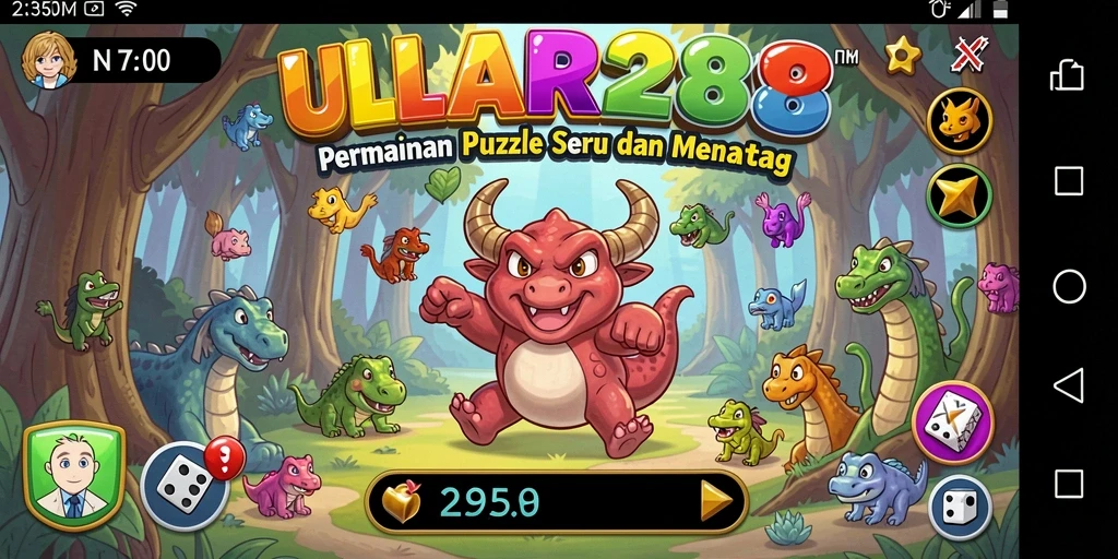 Tampilan gameplay seru ULAR288 dengan berbagai puzzle yang menantang.
