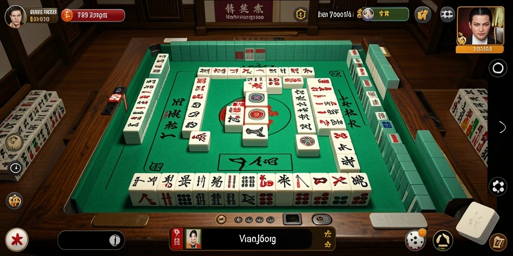 Screenshot gameplay V89 menampilkan keseruan bermain Mahjong.
